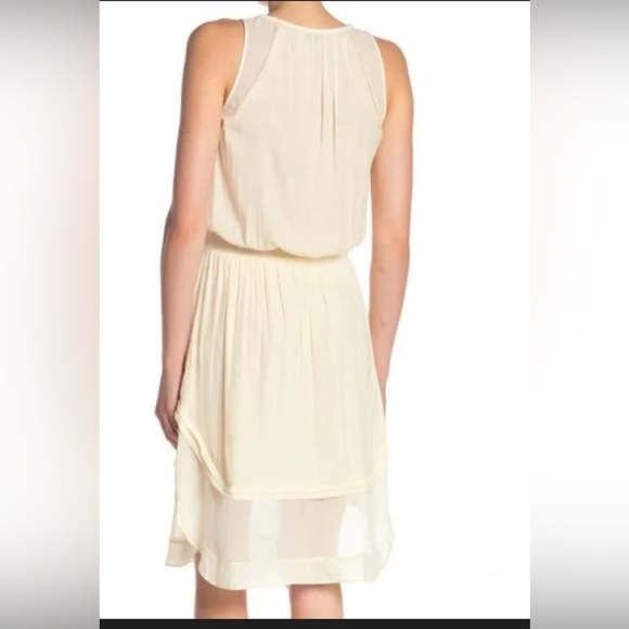 Ramy Brook Dress Womens Quinn cream Chiffon Ladies Medium - Picture 2 of 4